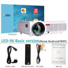 ThundeaL LED96+ Projector 3D Home Theater Optional Android 6.0 WiFi LED96W LED96+W Projector 1080P Full HD Video Home Theater