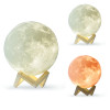 Multi color 3D Moon Lamp.