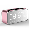 Portable Mirror Design Bluetooth Speaker Wireless Mini Alarm Clock Speaker Car Subwoofer Wireless Speaker Support FM TF Card