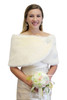 Cream faux fur bridal wrap, wedding fur stole, faux fur shrug, shawls,