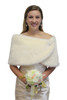 Cream faux fur bridal wrap, wedding fur stole, faux fur shrug, shawls,