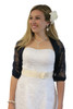Lace Bridal Bolero Wedding Shawl Navy Blue