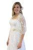 Lace Bridal Bolero Wedding Shawl Ivory