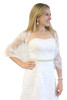 Lace Bridal Bolero Wedding Shawl White