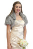 Bridal Bridal Faux Fur Bolero Jacket 680F-Gray, bridal bolero, bridal fur shrug