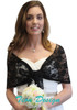 Black Lace Bridal Shawl Wedding Wrap Prom Scarf