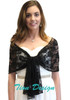 Black Lace Bridal Shawl Wedding Wrap Prom Scarf