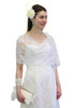 White Lace Bridal Shawl Wedding Wrap Prom Scarf