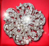 Bridal Crystal Vintage Brooch