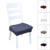 Solid Color Chair Cover Plaid Waterproof Spandex Stretch Anti-dirty Elastic Seat Covers For Hotel Kitchen Dining Room Office