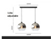 LukLoy Kitchen Island Lamps Gold Silver Glass Ball Bar Counter Pendant Lights Dining Table Hanging Lights Suspension Lighting