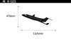 Climbing Business Jet Designed Wall Sticker