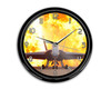 Face to Face with Air Force Jet & Flames Printed Wall Clocks