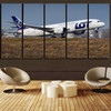 LOT Polish Airlines Boeing 787 Printed Canvas Prints (5 Pieces)