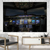 Airbus A380 Cockpit Printed Canvas Posters (1 Piece)