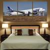LOT Polish Airlines Boeing 787 Printed Canvas Posters (3 Pieces)