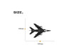 Detailed Superjet from Above Designed Wall Sticker