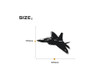 Rolling Fighting Falcon F35 Designed Wall Sticker