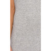 Grey Ribbed Knit Halter Backless Dress