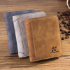 IPRee® Men's Vintage RFID Blocking Trifold Wallet PU Leather ID Credit Card Holder