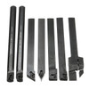 Machifit 7pcs 10mm Shank Lathe Turning Tool Holder Boring Bar With Carbide Inserts