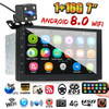 iMars 7 Inch 2 Din Car MP5 Player for Android 8.0 2.5D Screen Stereo Radio GPS WIFI bluetooth FM with Rear Camera