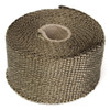 50mmx5m Exhaust Heat Wrap Insulation Pipe Tape Titanium Glass Fiber With 6 Stainless Ties