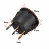3 Pins Car Round ON/OFF Rocker Push Button Switch LED illuminated Car Dash Boat 12V