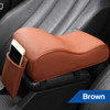 Universal PU Leather Car Arm Rest Pad Memory Foam Auto Arm Rests Covers with Phone Pocket