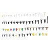 500Pcs Mixed Plastic Car Fastener Clip Bumper Fender Trim Kit Rivet Door Panel