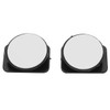 2pcs Slim Car Rear View Blind Spot Mirror 360° Rotating Convex Wide Angle Glass Mirror