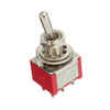 Red Toggle Switch DPDT On-Off-On 6 PINs 3 Position 5A 120Vac /2A 250Vac