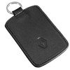 Black Leather Car Key Cover Case Wallet Holder Shell for Renault Clio Scenic Megane Duster Sandero Captur Twin