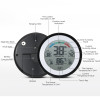 DANIU Multifunctional Digital Thermometer Hygrometer Temperature Humidity Meter Max Min Value Trend Display ℃/℉ Touch Screen