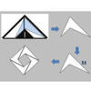 Drillpro Triangle Ruler Multifunction Floor Drain Angle Ruler Pattern Tile Ruler Stainless Steel Measuring Tool
