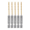 Drillpro 55Pcs 1/4 Inch Hex Shank Twist Drill Bit Set 1.5-6.5mm Titanium Coated HSS Twist Drill Bits