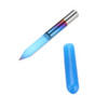 Drillpro 10pcs 0.1mm 0.2mm 40 Degree Engraving Bit Blue Nano Coated Carbide Flat Bottom PCB Engraving Bit CNC Router Tool