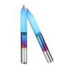 Drillpro 10pcs 0.1mm 0.2mm 40 Degree Engraving Bit Blue Nano Coated Carbide Flat Bottom PCB Engraving Bit CNC Router Tool