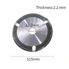 Drillpro 115x22.2x2.2mm 3T Circular Saw Blade Wood Cutting Disc Multitool Grinder Carbide Tipped Saw Disc