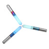 Drillpro 10pcs 0.1/0.2/0.3mm 90 Degree Engraving Bit Blue NANO Coated  Flat Bottom PCB Engraving Bit Carbide CNC Router Tool