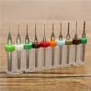 Drillpro DB-P6 10pcs Hard Alloy Tungsten Steel Micro PCB CNC Drill Bits For Circuit Boards