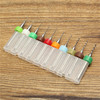Drillpro DB-P6 10pcs Hard Alloy Tungsten Steel Micro PCB CNC Drill Bits For Circuit Boards