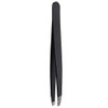 Stainless Steel Black Slanted Tip Tweezer Clip Tools
