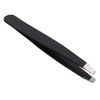 Stainless Steel Black Slanted Tip Tweezer Clip Tools