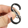 ShineTrip EDC S Shape Type Buckle Double Gated Carabiner Key Ring Clip Hook