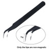 DANIU 9pcs ESD Stainless Steel Anti-static Tweezers with Storage Bag Teardown Electronic Maintenance Tool