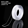 1/2/3/5M Transparent Double Sided Nano PU Gel Tape Anti-slip Fixed Adhesive 30mm