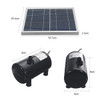 Solar Panel Powered Brushless Water Fountain Pump For Pond Garden Outdoor Submersible Kit