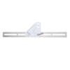 Drillpro Multifunction Stainless Steel Revolutionary Carpentry Tool Measuring Angle Ruler Woodworking Triangle Ruler Angle Line Scribing Ruler Protractor