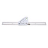 Drillpro Multifunction Stainless Steel Revolutionary Carpentry Tool Measuring Angle Ruler Woodworking Triangle Ruler Angle Line Scribing Ruler Protractor
